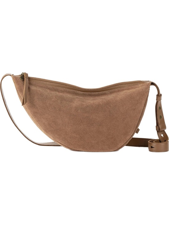 The Sak Handbags - Crescent Crossbody — Brown Suede Shoulder Tess Large Sling Bag The Sak